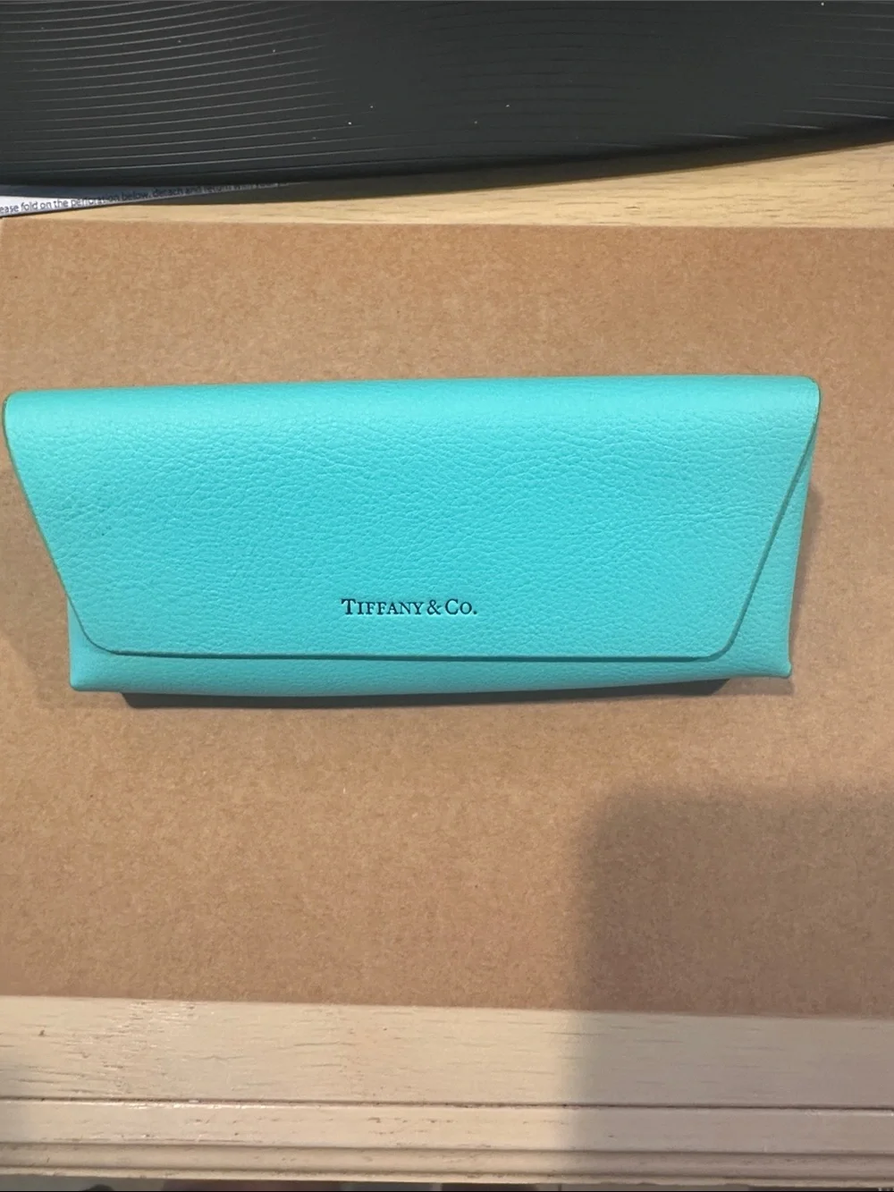 Tiffany & Co. Tiffany Blue Leather Eyewear Case